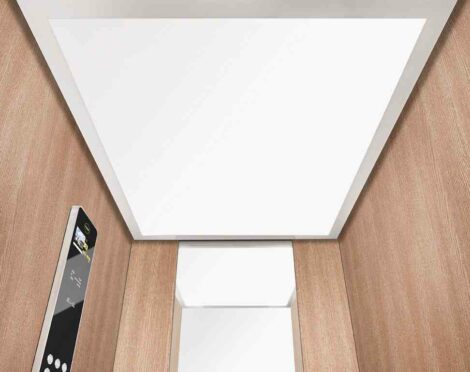 Plafond intérieur cabine ascenseur ION INOX Matizado