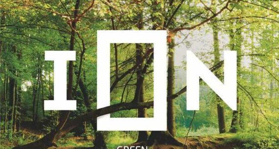Logo de l'ascenseur ION GREEN by FAIN avec Forêt.