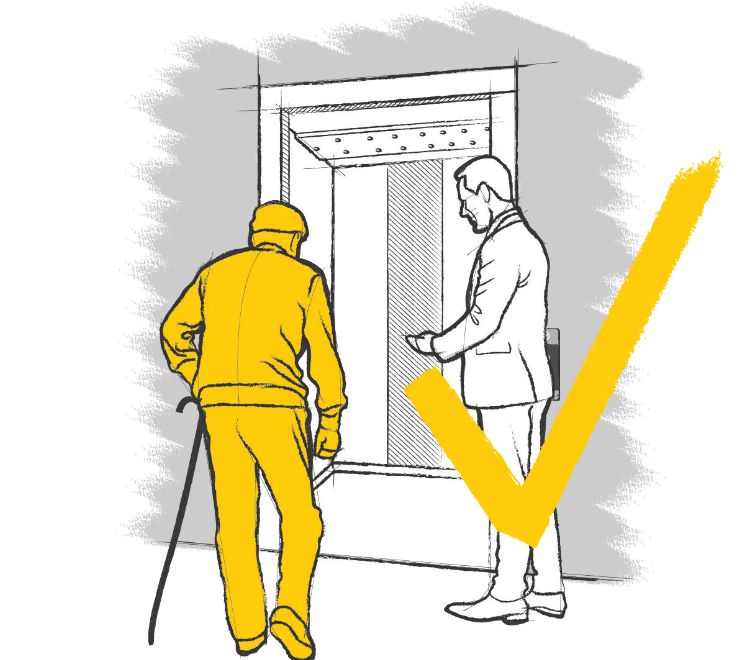 Priorité aux personnes à mobilité réduite